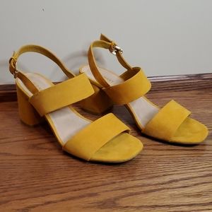 Old Navy Mustard Strappy Sandals